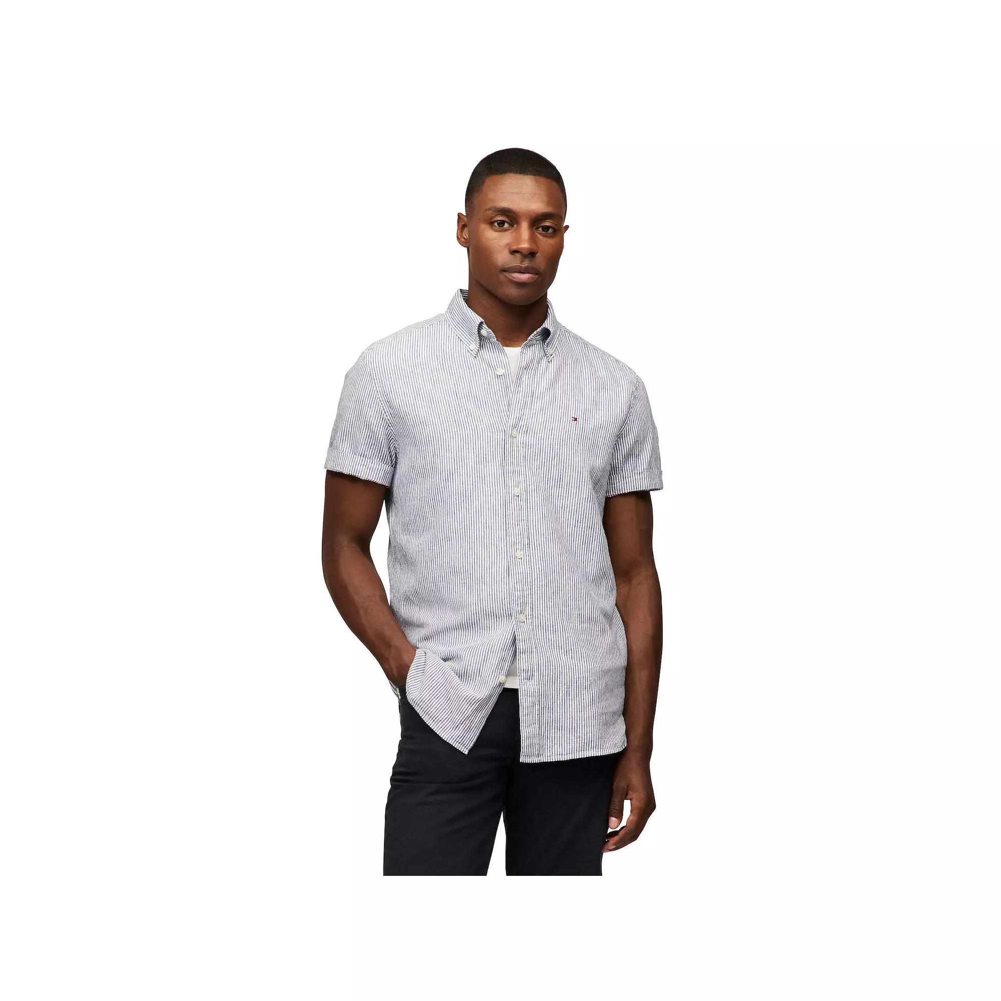 Men's Tommy Hilfiger Short Sleeve Printed Shirt,  Product Image