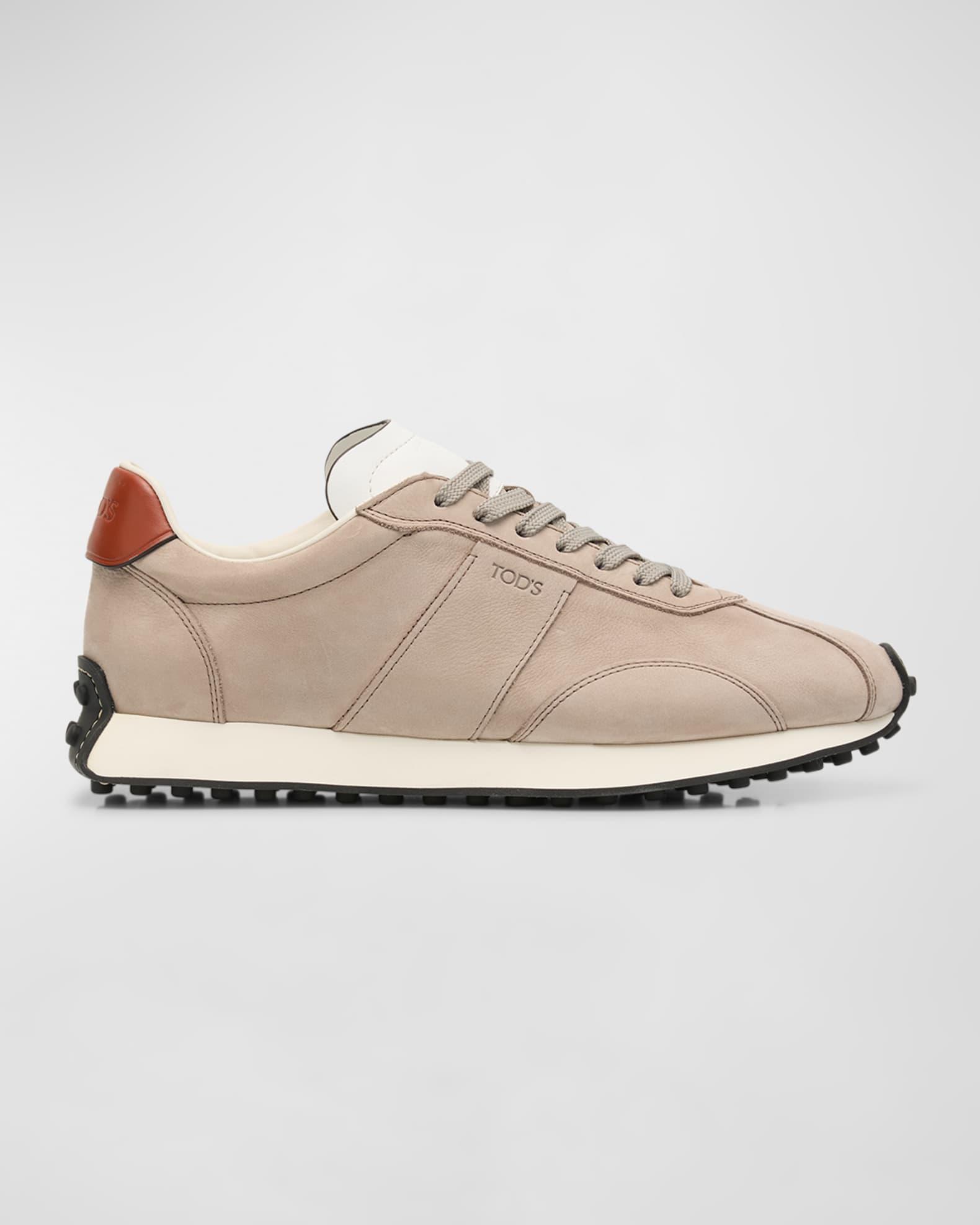 Men's T Vintage Suede and Technical Fabric Runner Sneakers Product Image