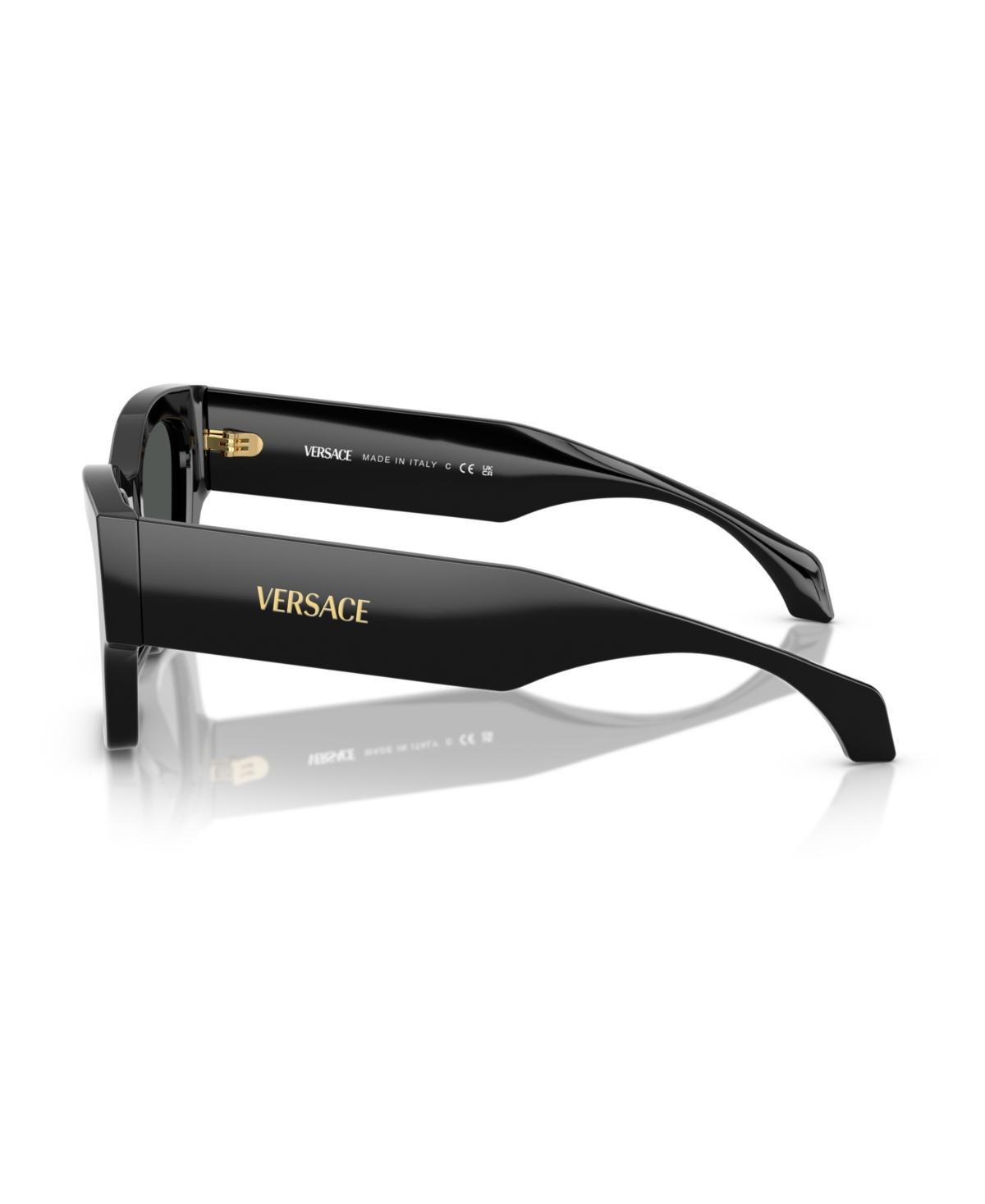 VERSACE Ve4492u Square Logo-print Sunglasses In Black Product Image