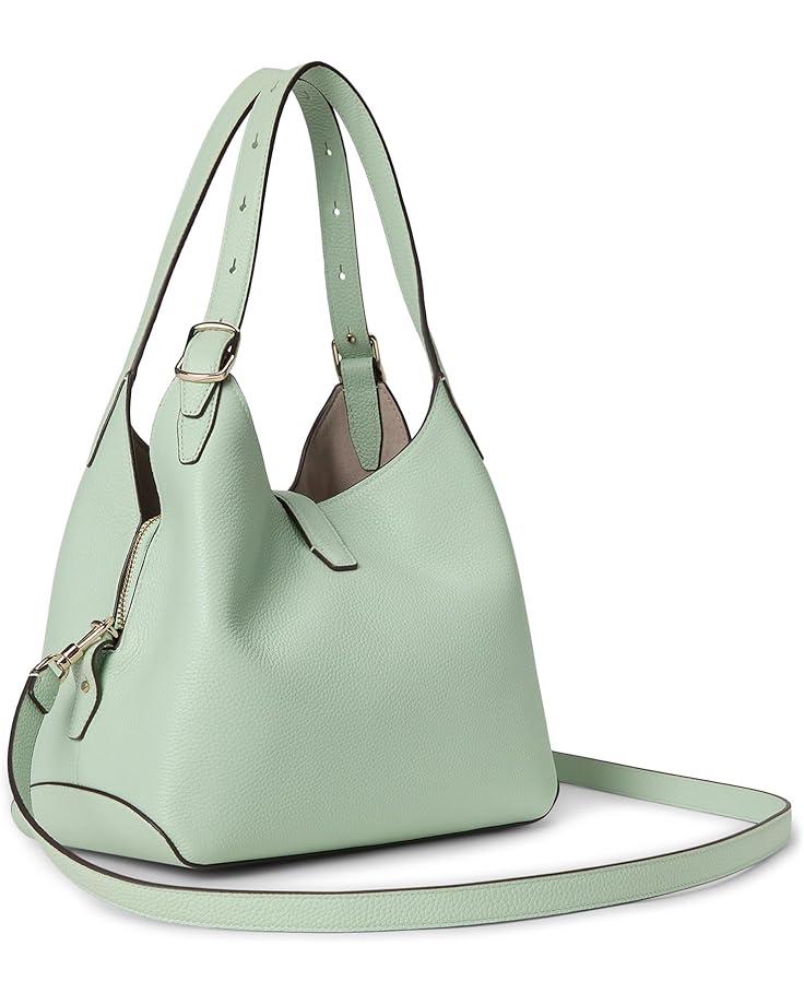 Deco Colorblocked Pebbled Leather Large Shoulder Bag Product Image