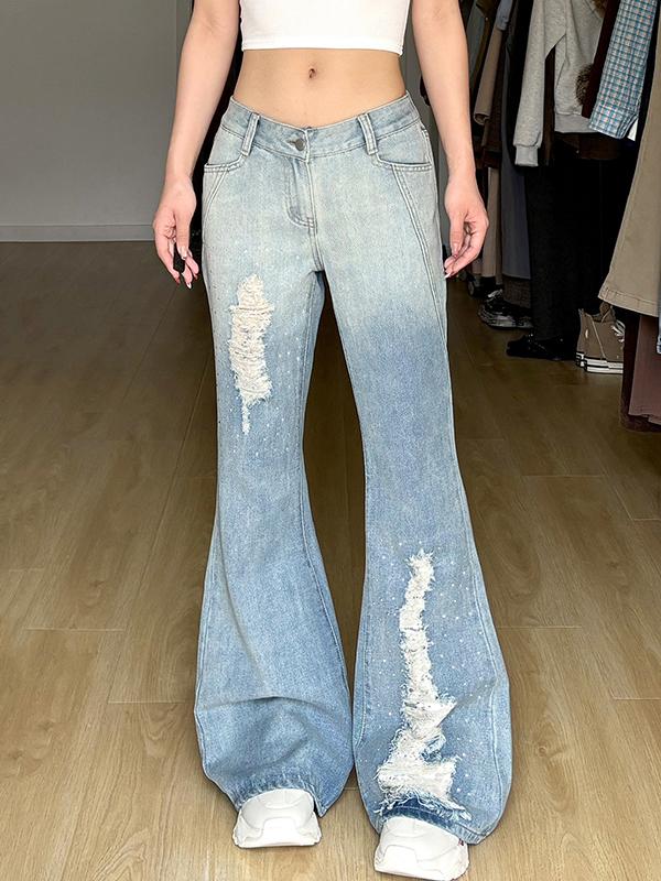 American Vintage Wash Flare Jeans Product Image