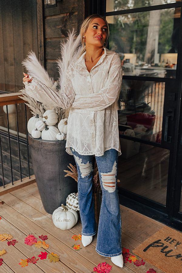 Coastal Couture Embroidered Tunic Top Product Image