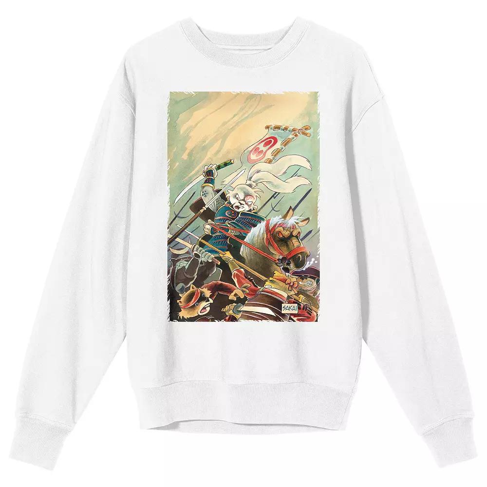 Men's Usagi Yojimbo Horse Rider Long Sleeve Graphic Tee,  Product Image