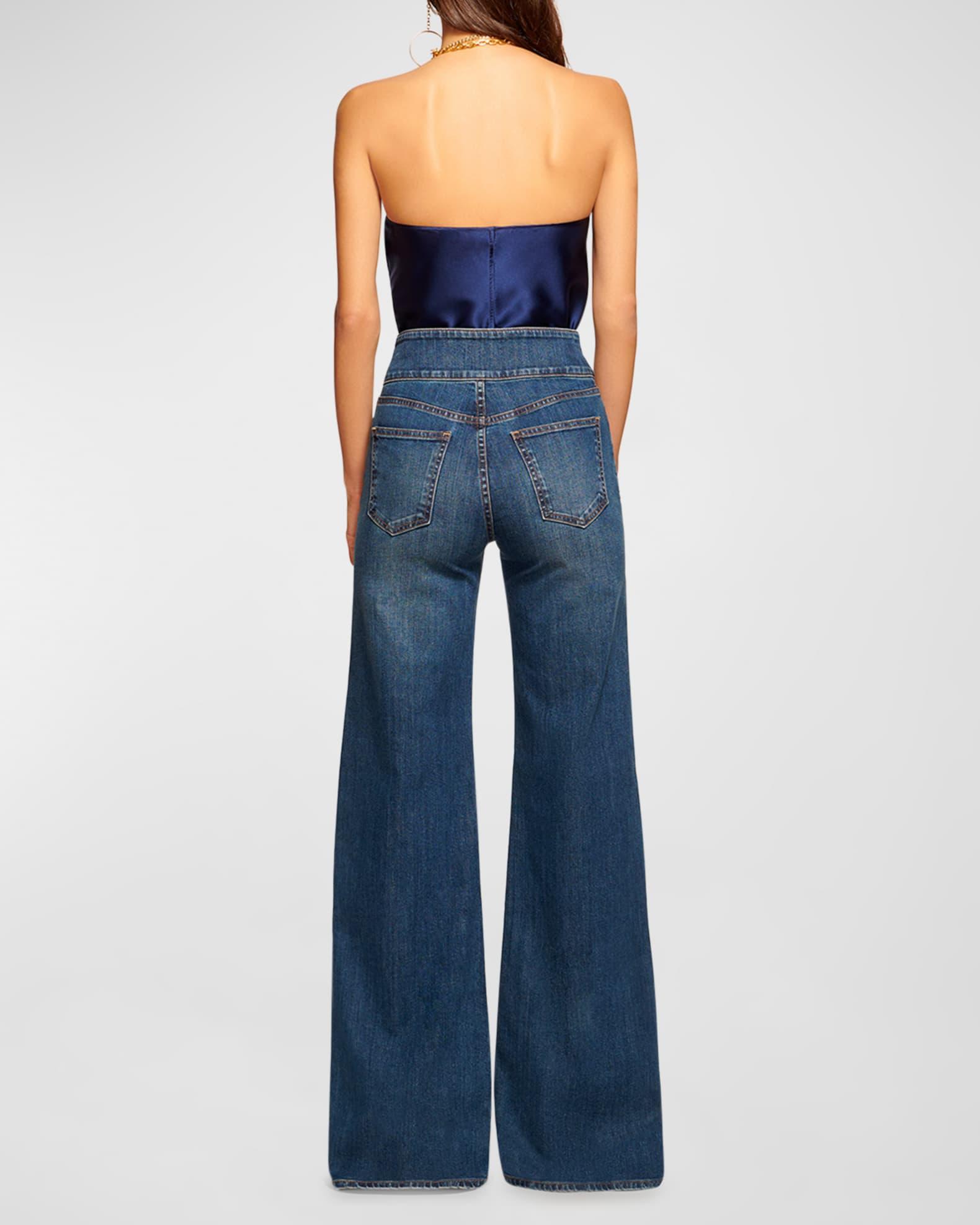 Liv High-Rise Wide-Leg Jeans Product Image