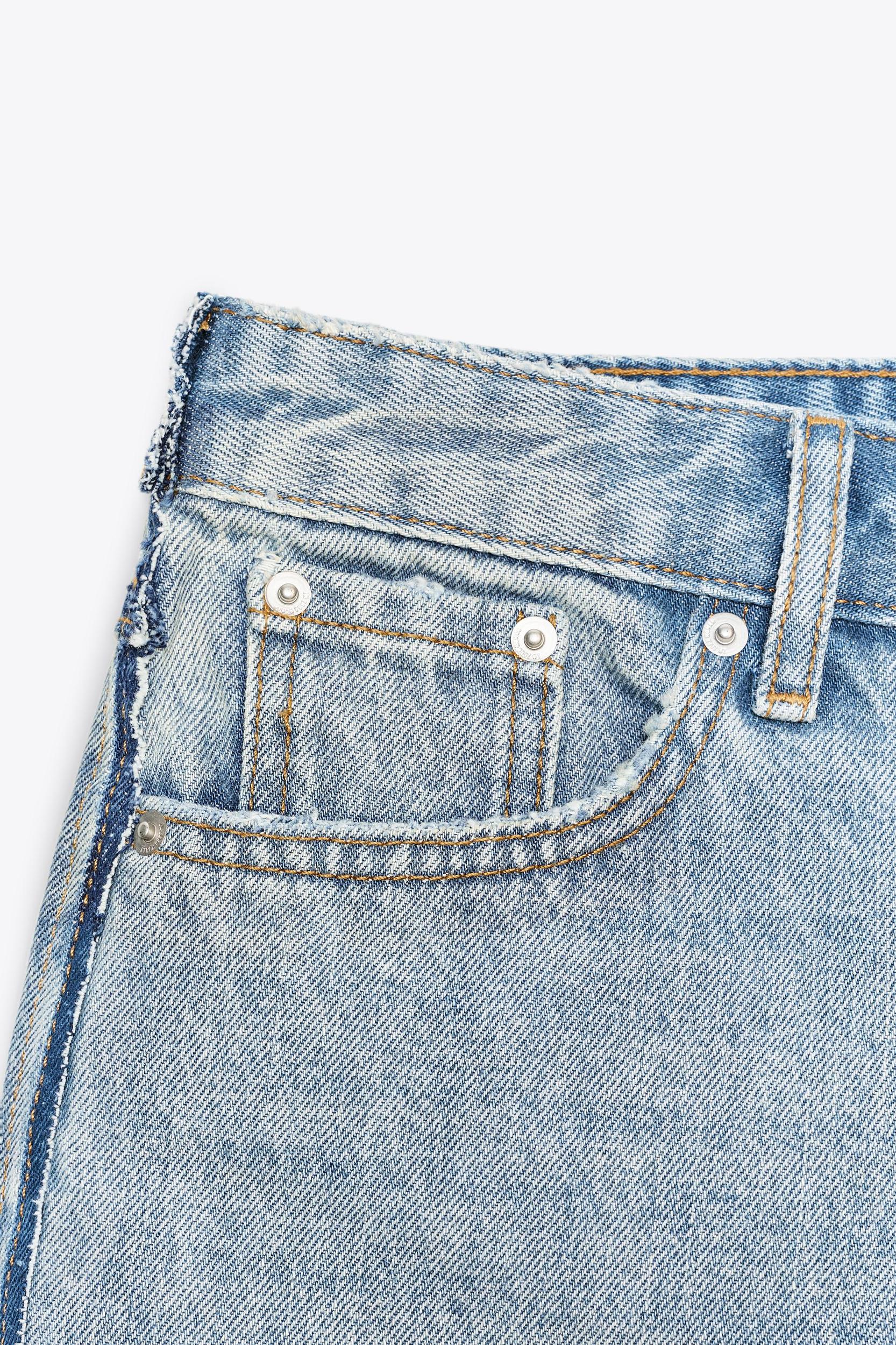 ZW COLLECTION MID-RISE DENIM SHORTS Product Image