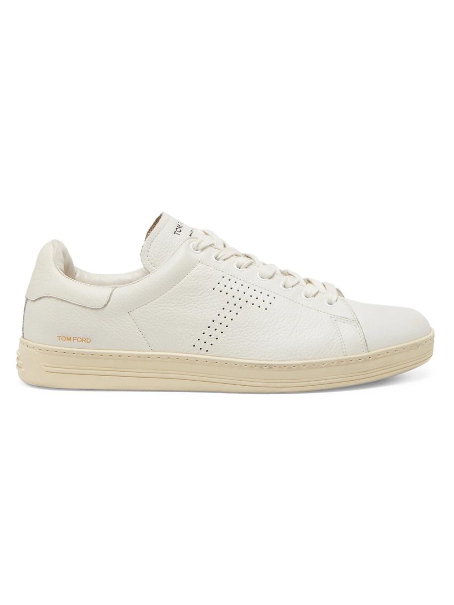 Mens Warwick Grained Leather Low-Top Sneakers Product Image