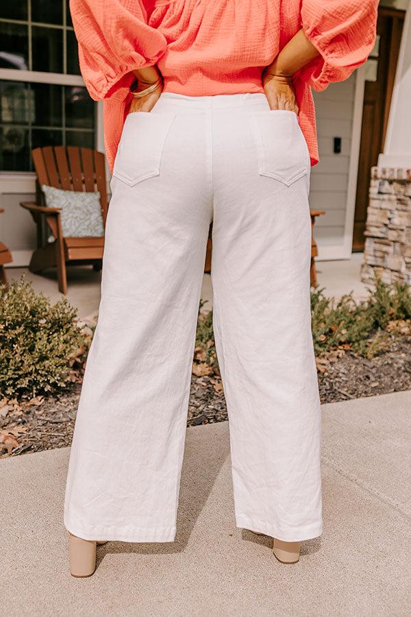 The Dex High Waist Straight Leg Jean In Ivory Curves Product Image