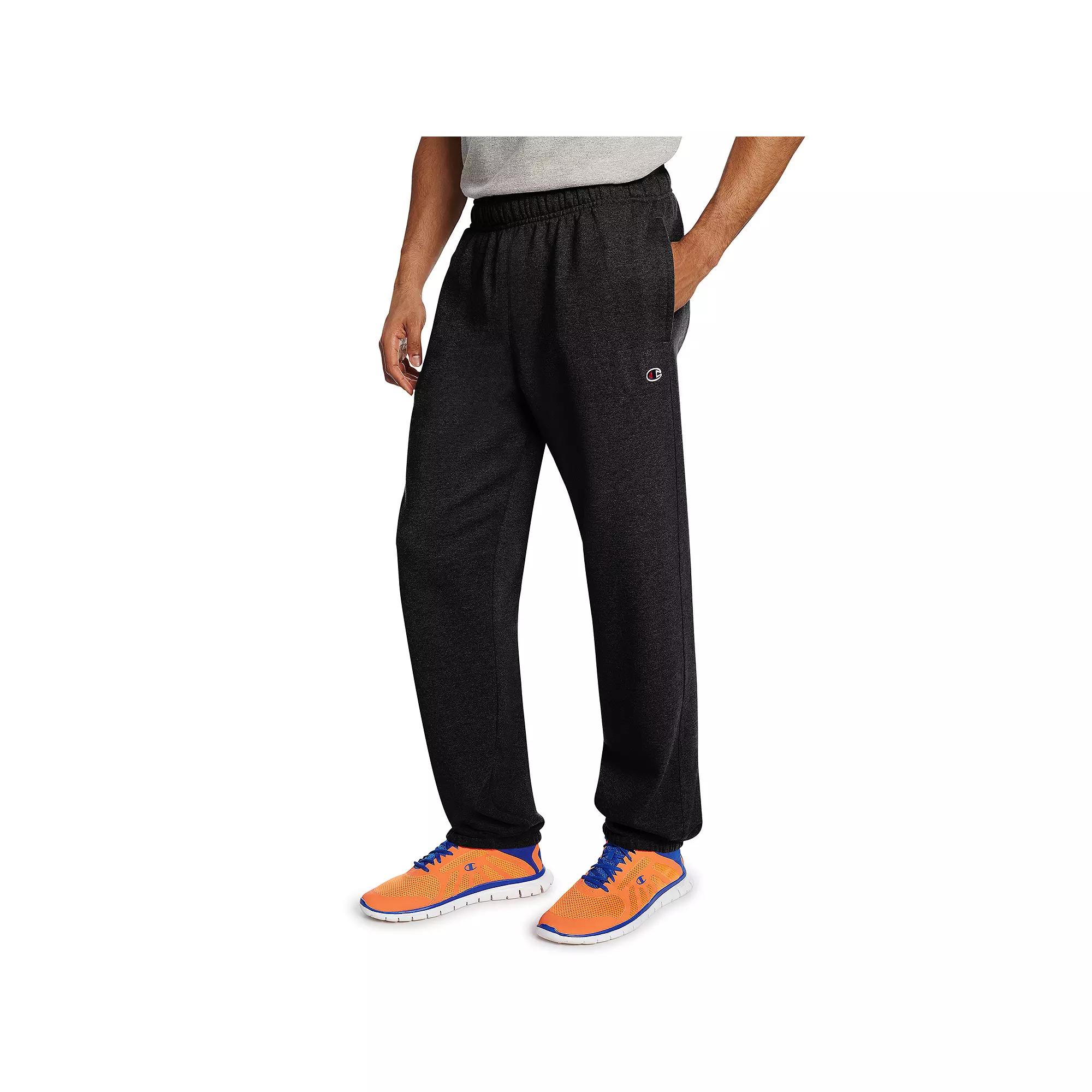 Mens Champion Cinched Fleece Pants Blue Product Image