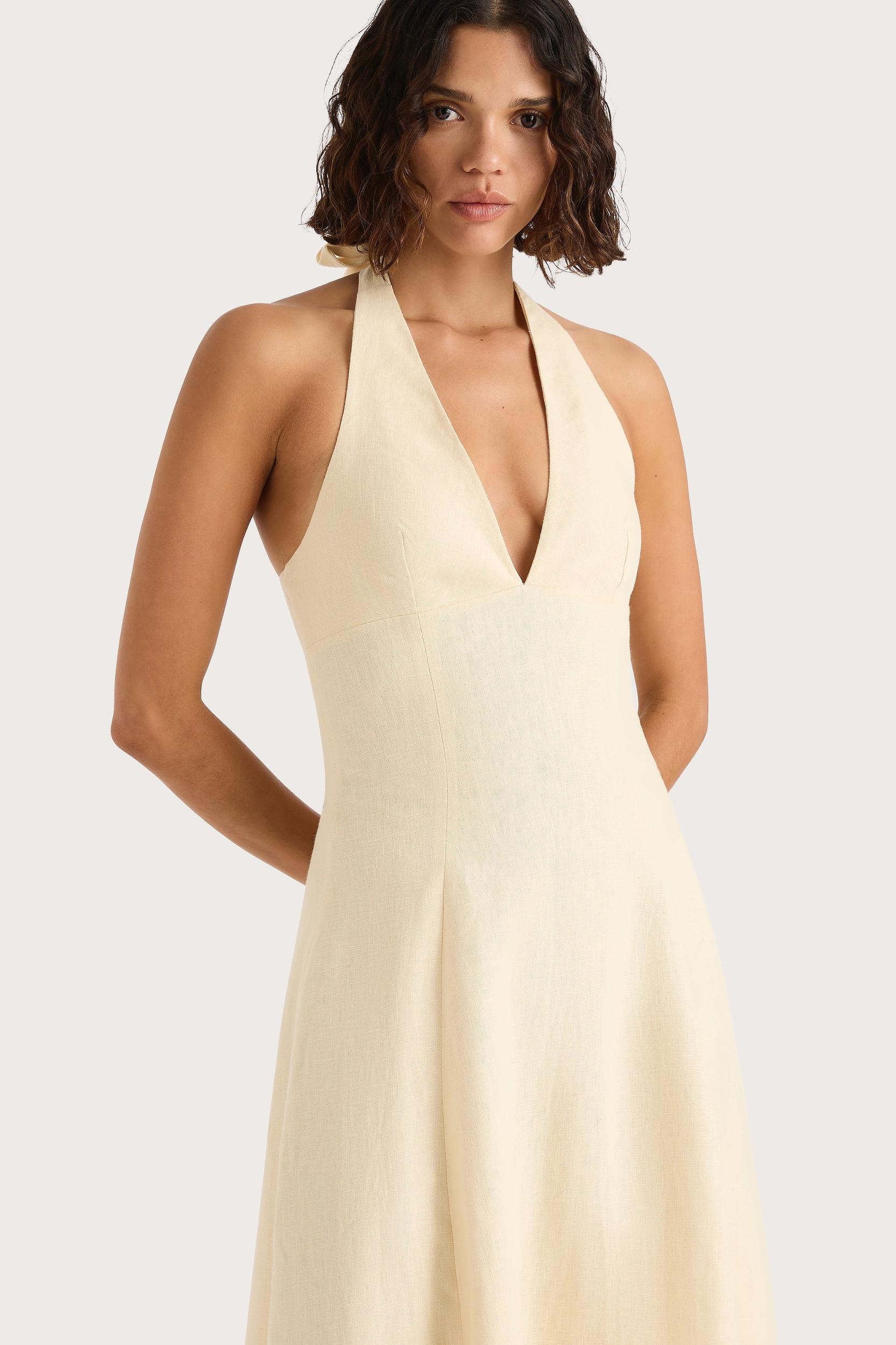 Marais Midi Dress Butter - Final Sale Product Image