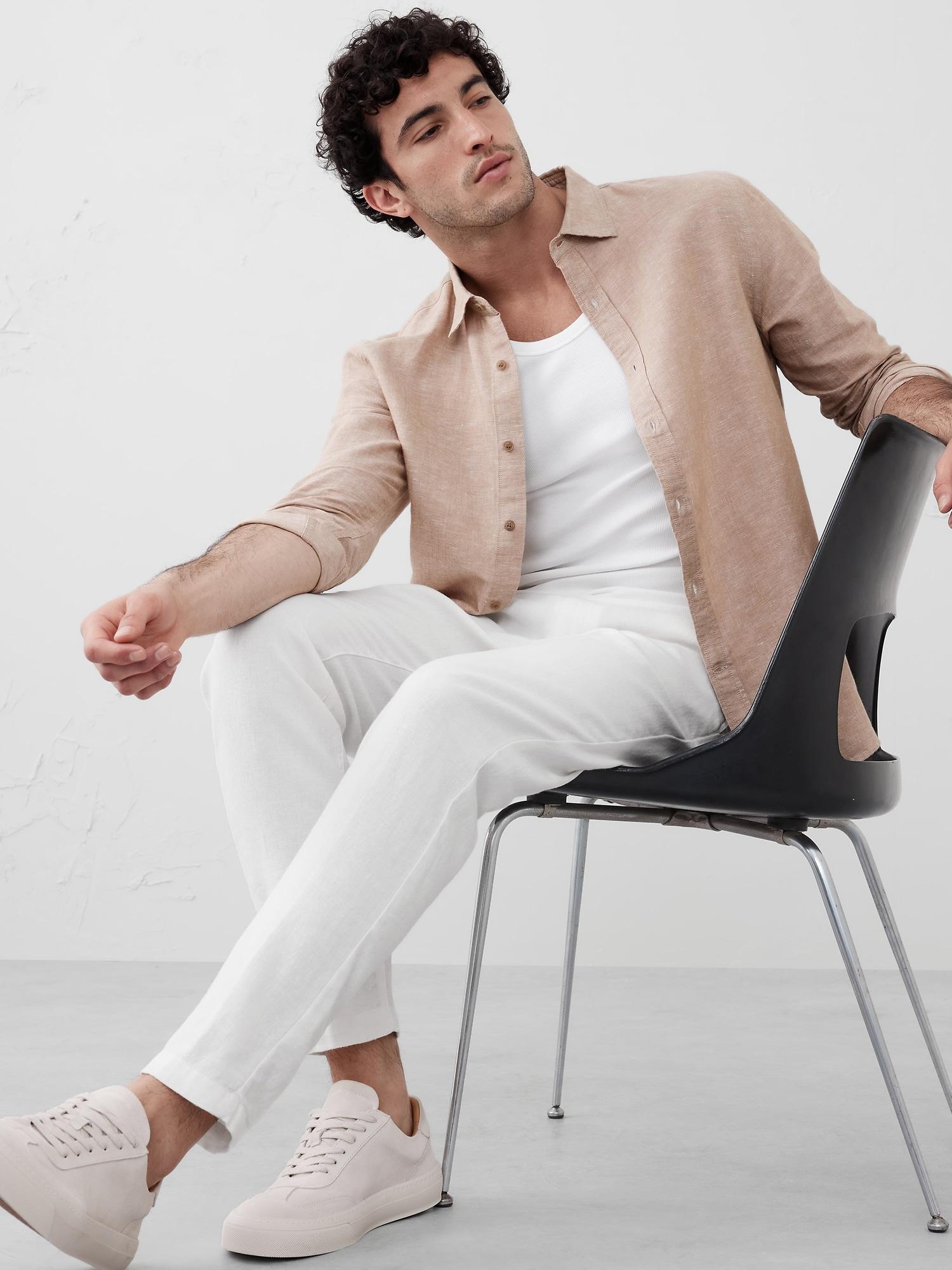 Athletic Linen-Blend Pant Product Image