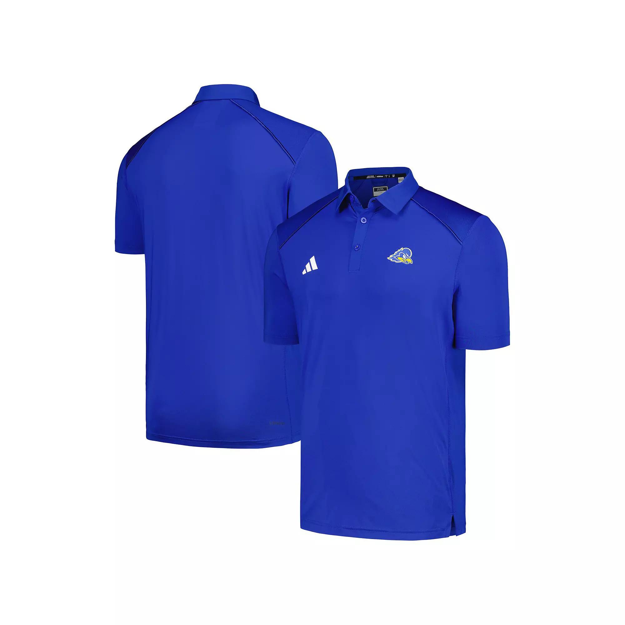 Men's adidas Royal Delaware Fightin' Blue Hens Classic AEROREADY Polo,  Product Image