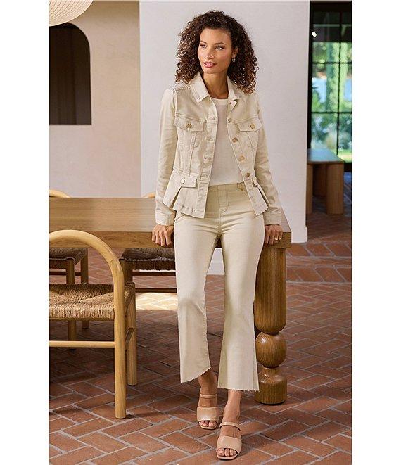 Liverpool Los Angeles Gia Glider® Stretch Twill Crop Flare Pants Product Image