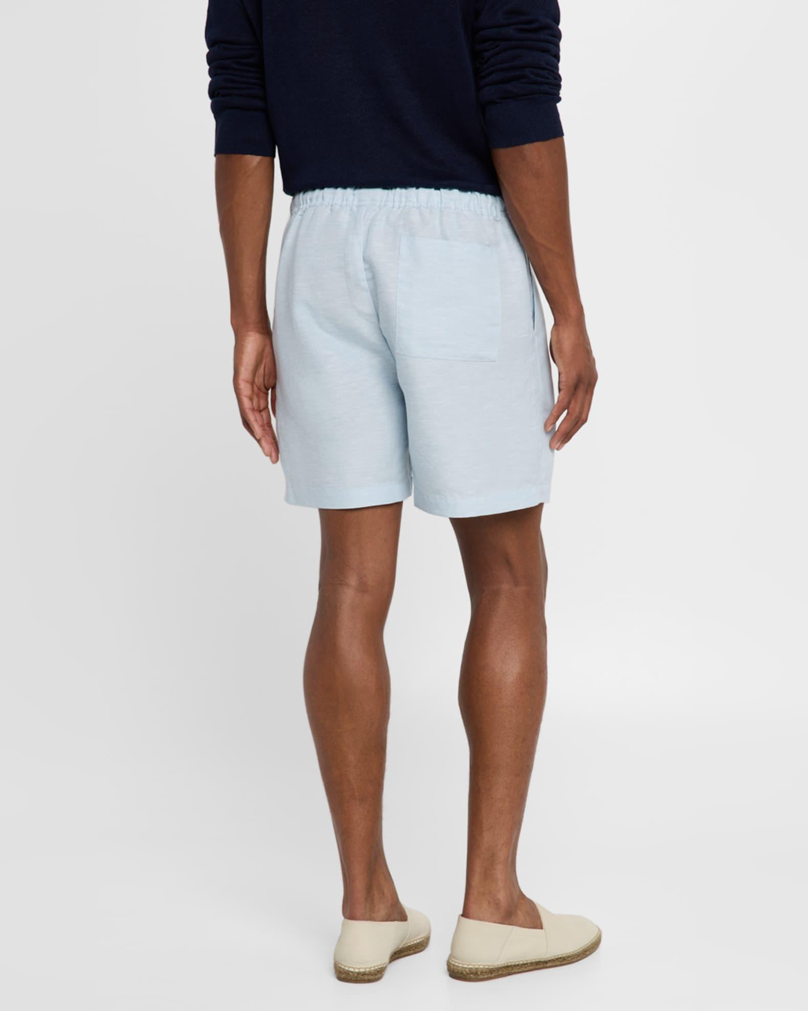 Men's Linen Johnny-Collar Polo Sweater Product Image