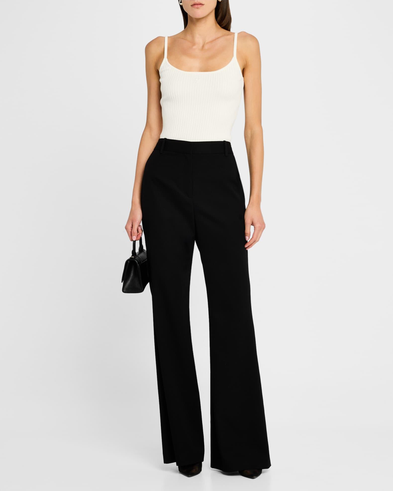 Logo Ribbed Knit Tank Top  Product Image