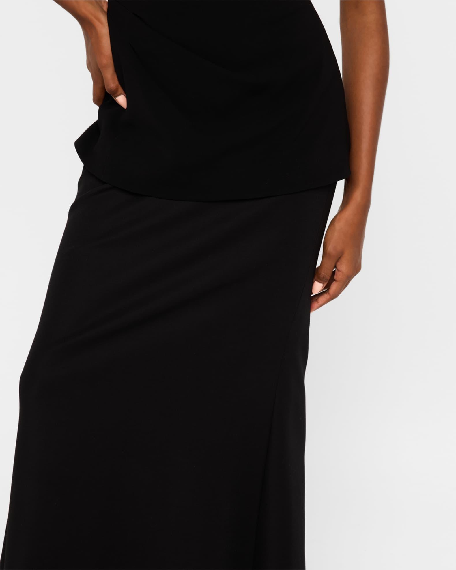 A-Line Maxi Skirt with Train Product Image