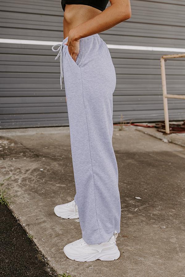 Coziest Place Pants In Grey Product Image
