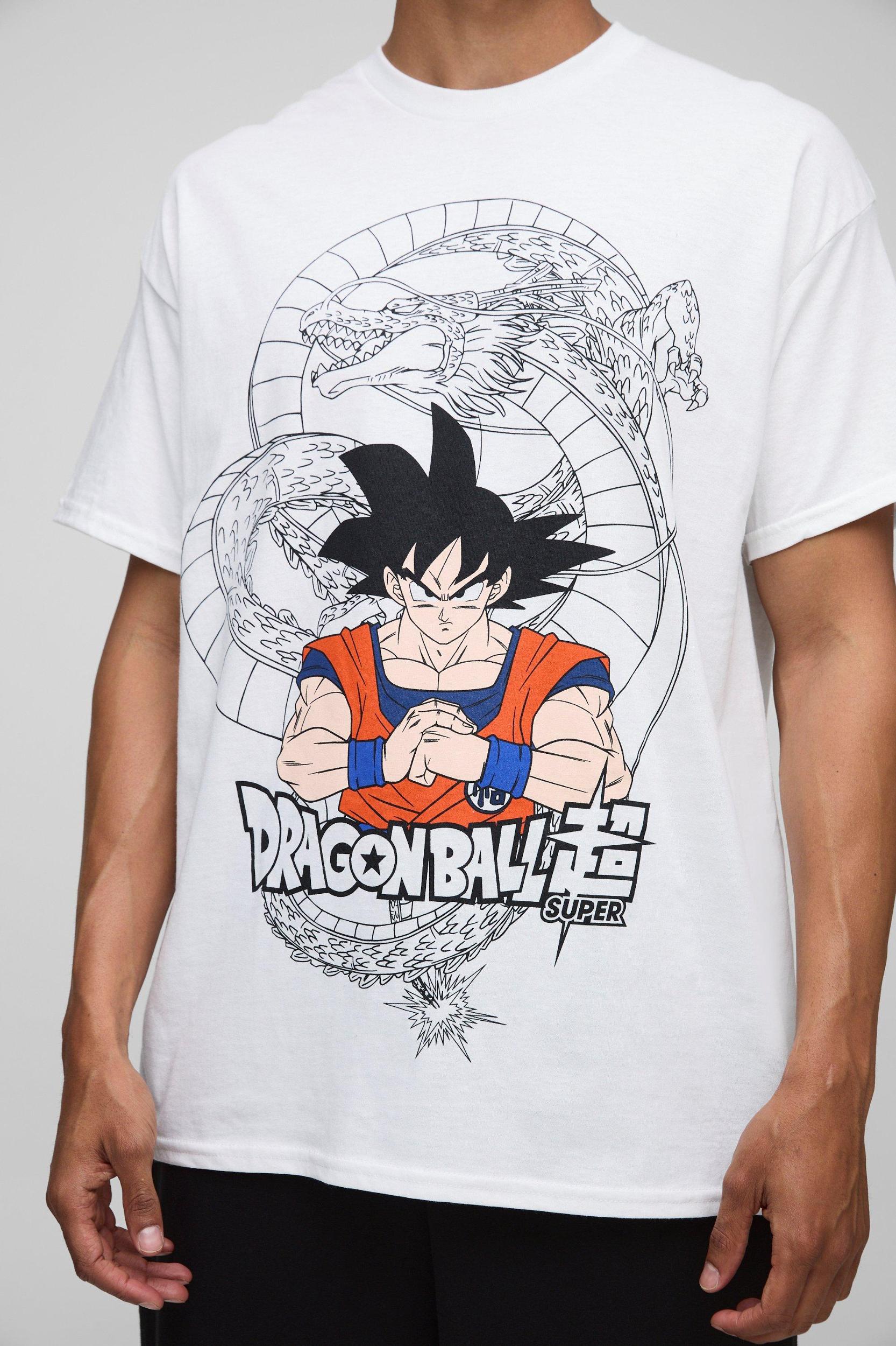 Oversized Dragon Ball License Printed T-Shirt | boohooMAN USA Product Image