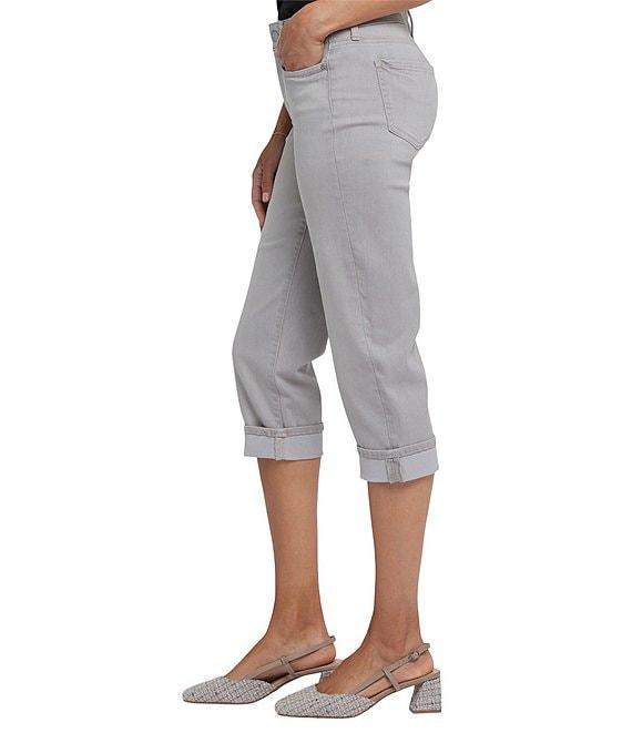 NYDJ Marilyn Stretch Denim Straight-Leg Lift Tuck® Cool Embrace® Cropped Jeans Product Image