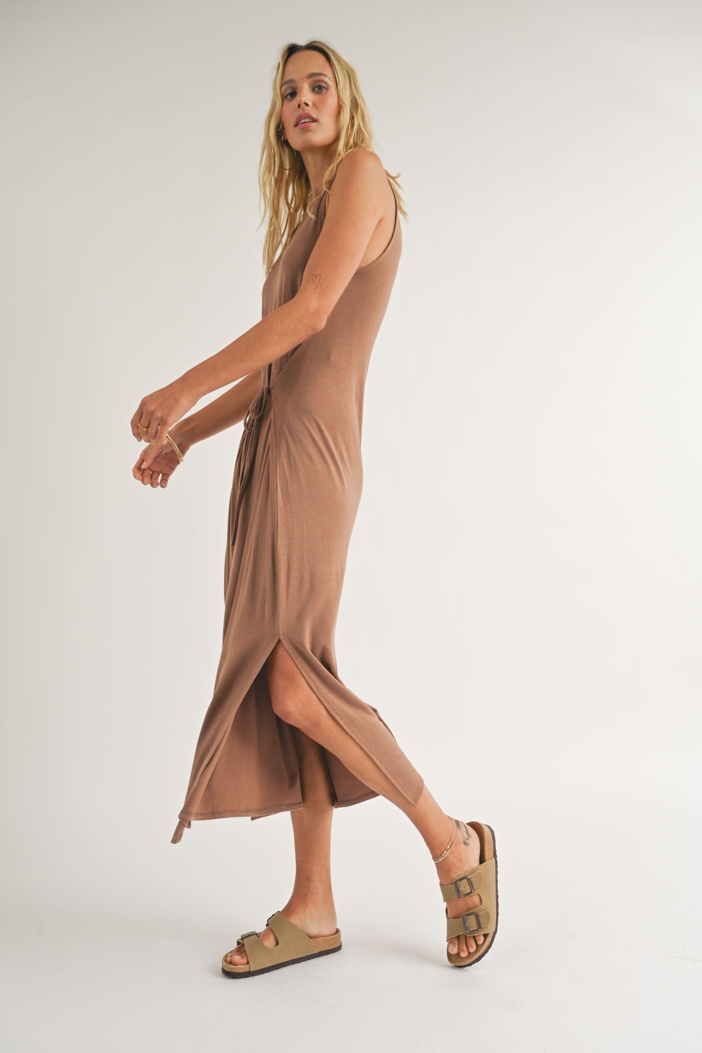 Vacay Tiefront Midi Dress Product Image
