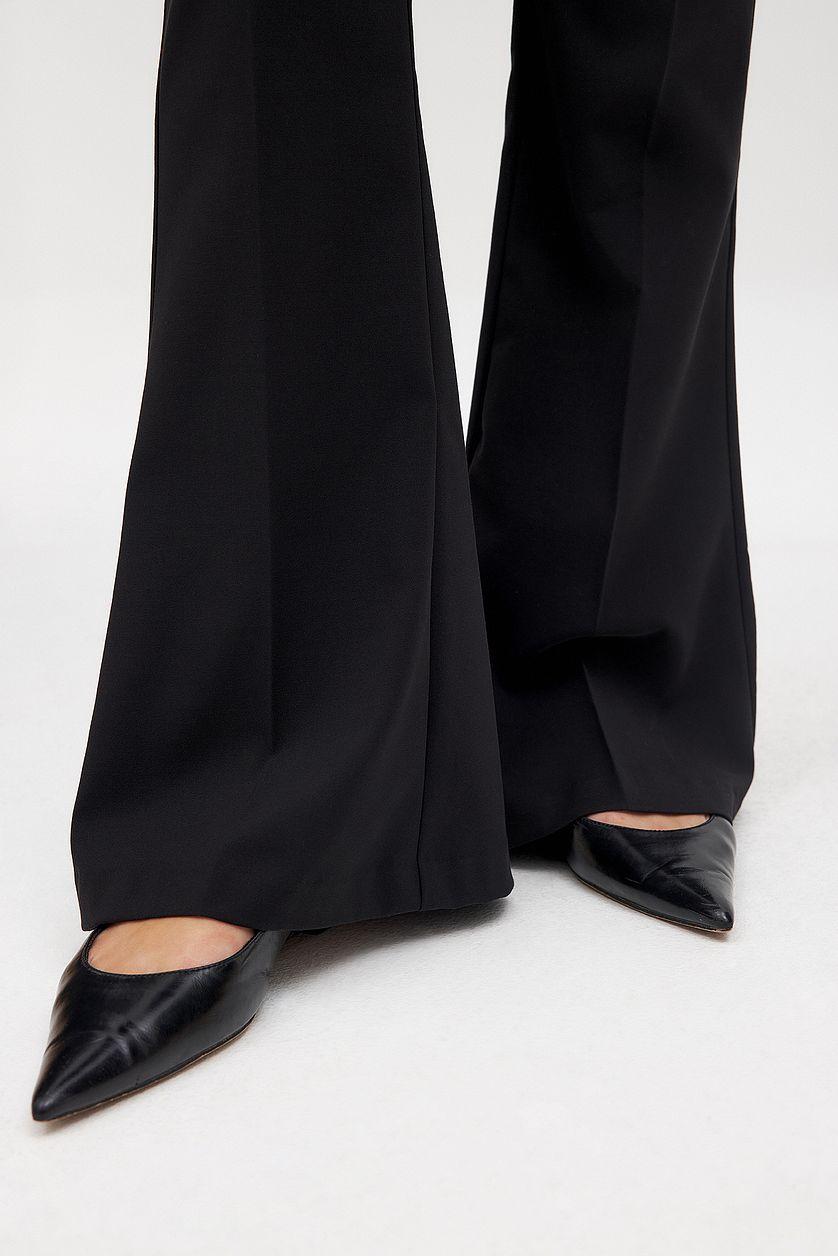 Flared Low Waist Pants Product Image