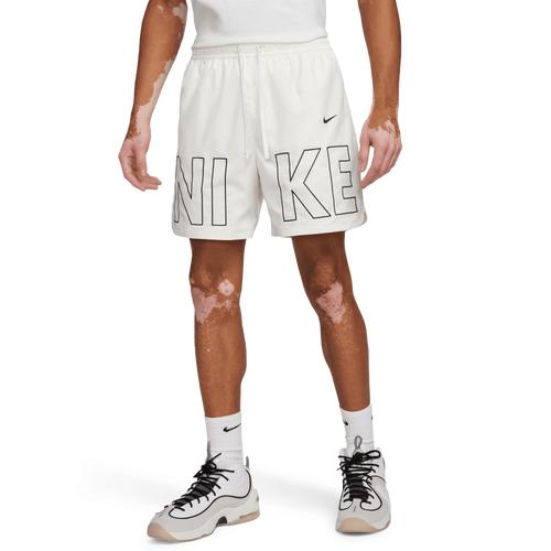 Nike Mens Nike Woven Monogram Flow Shorts - Mens Blue/White Product Image