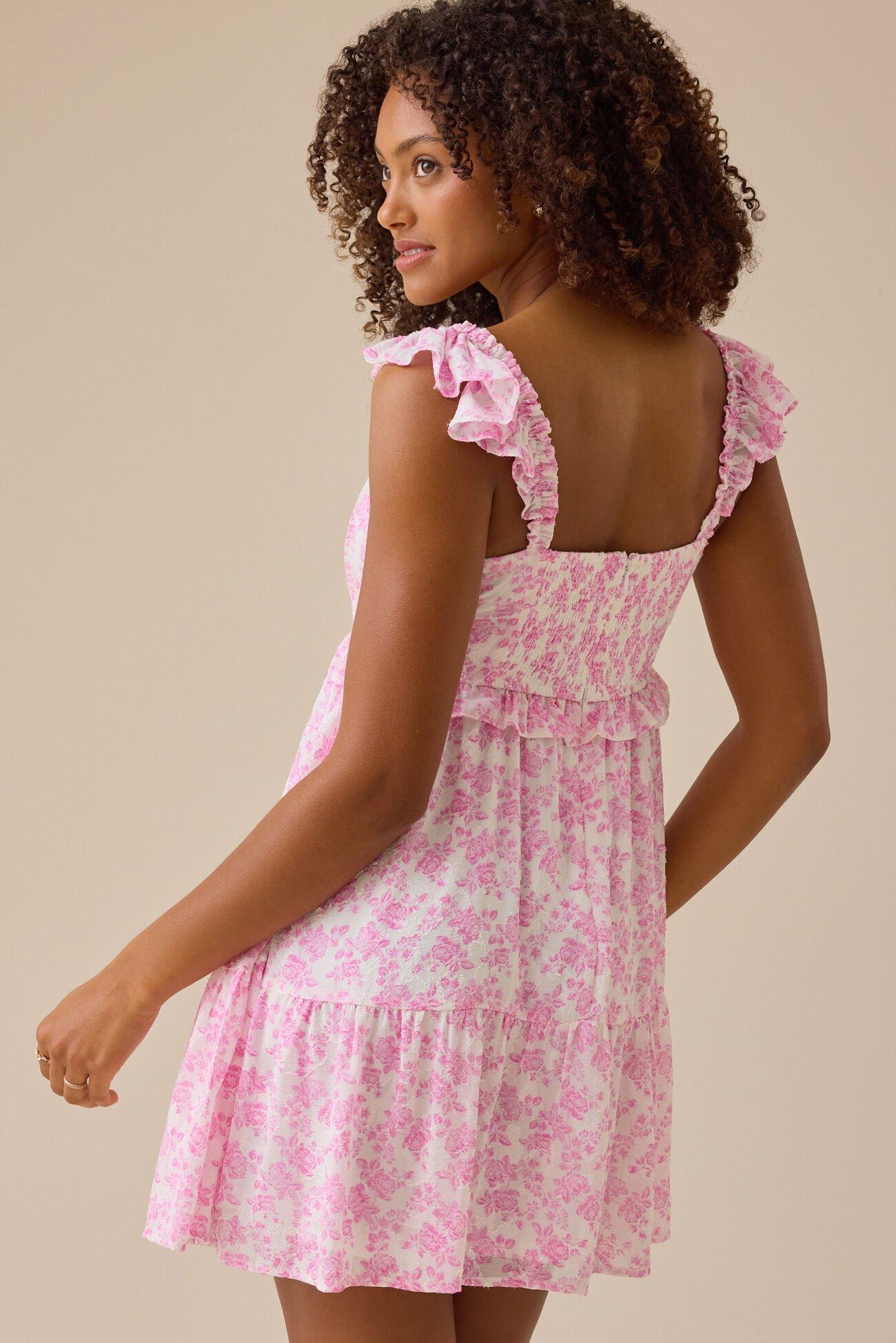 Haylee Floral Mini Dress Product Image