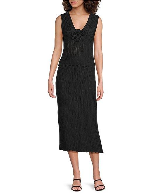 Lucy Paris Carly Crochet Pencil Coordinating Skirt Product Image