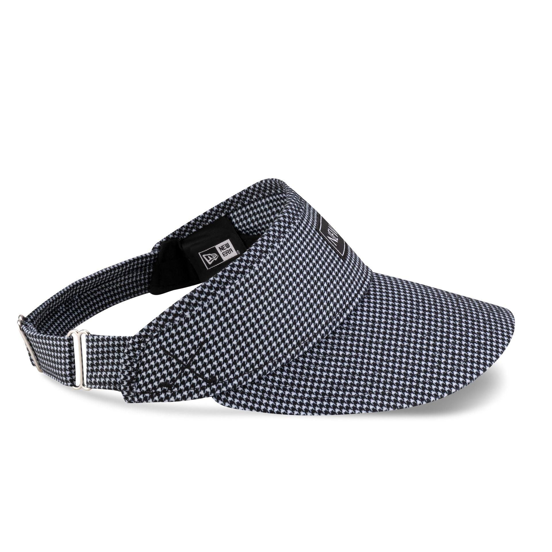 New Era Cap Houndstooth Black Visor Adjustable Hat Male Product Image