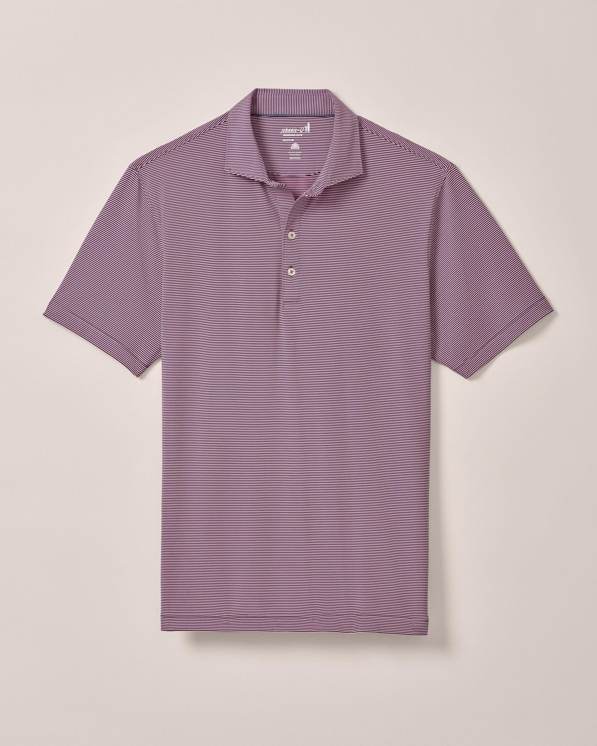 PerryGolf Performance Jersey Polo - Lyndonn Stripe Product Image