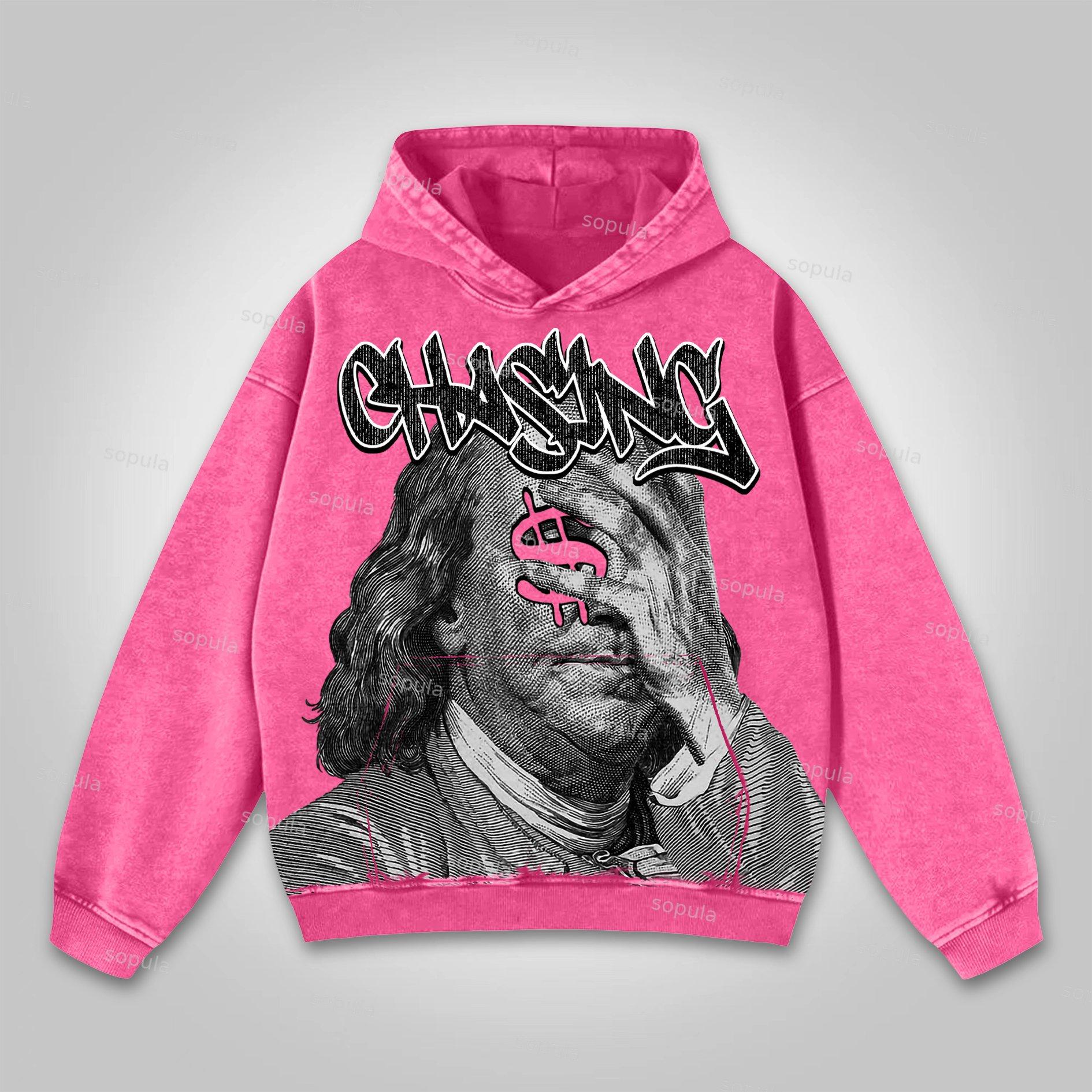 Sopula Casual The Brain Explodes Graphic Washed Hoodie Product Image