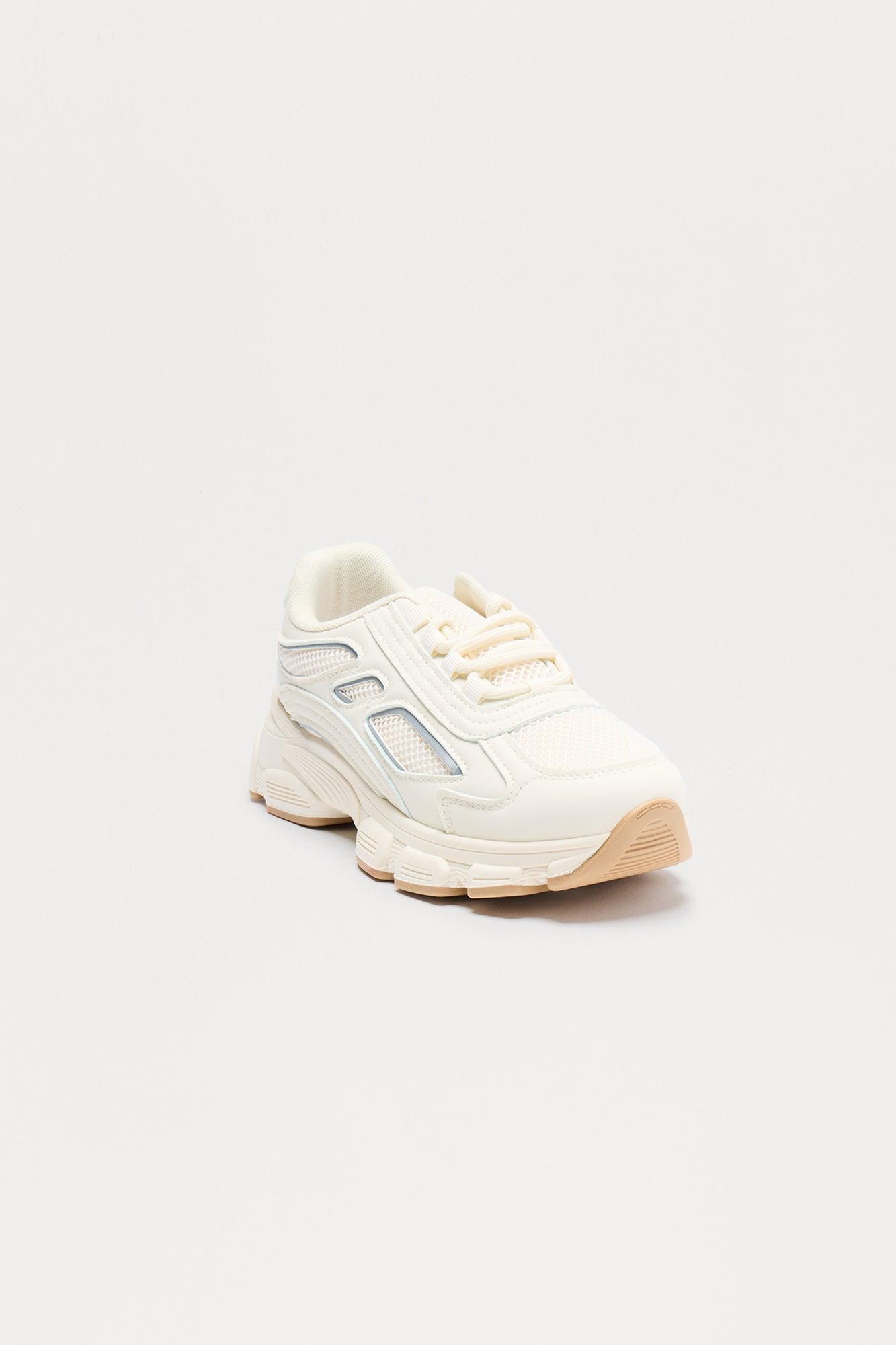 Nariko Lace Up Sneakers - Beige Female Product Image