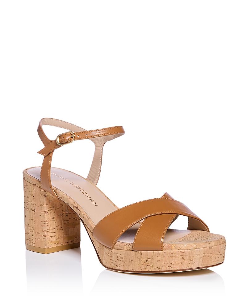 Womens Dayna Leather Platform Sandals Product Image