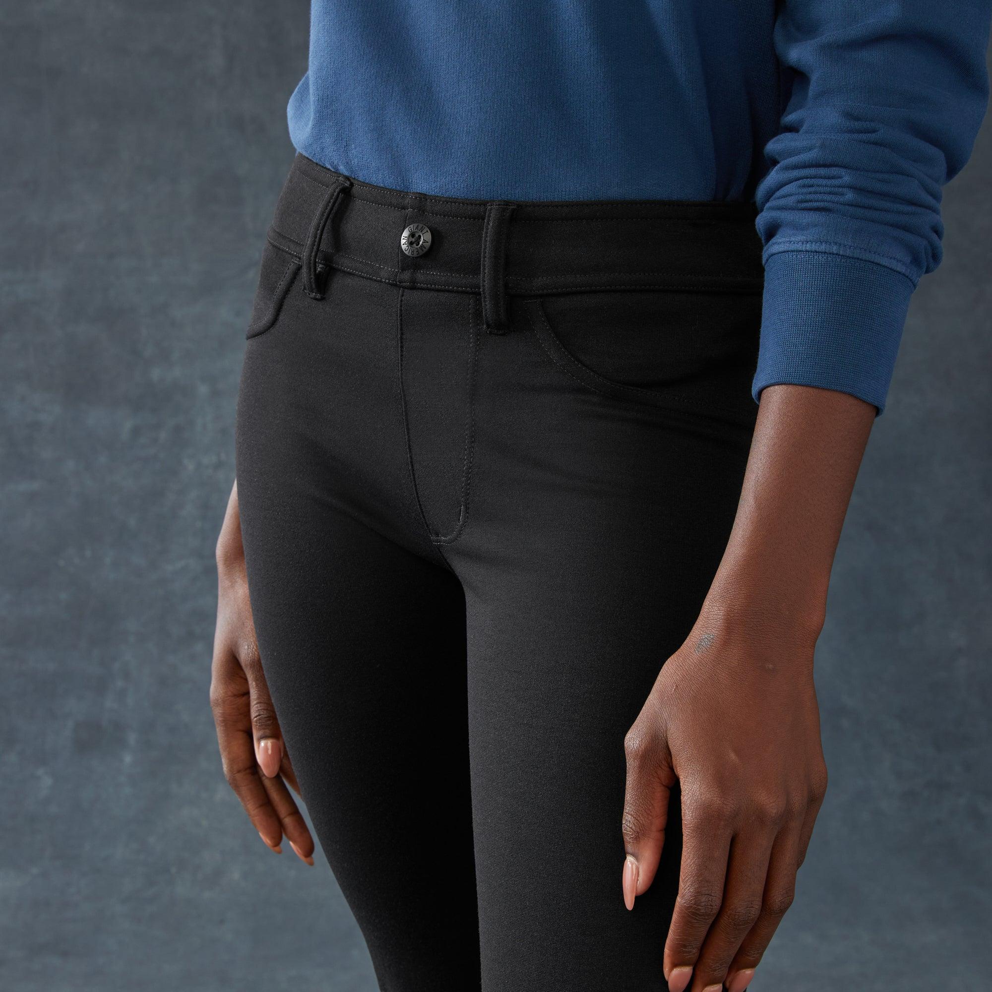 Women's Ponte Dress Pant - Straight - Super Black Female Product Image