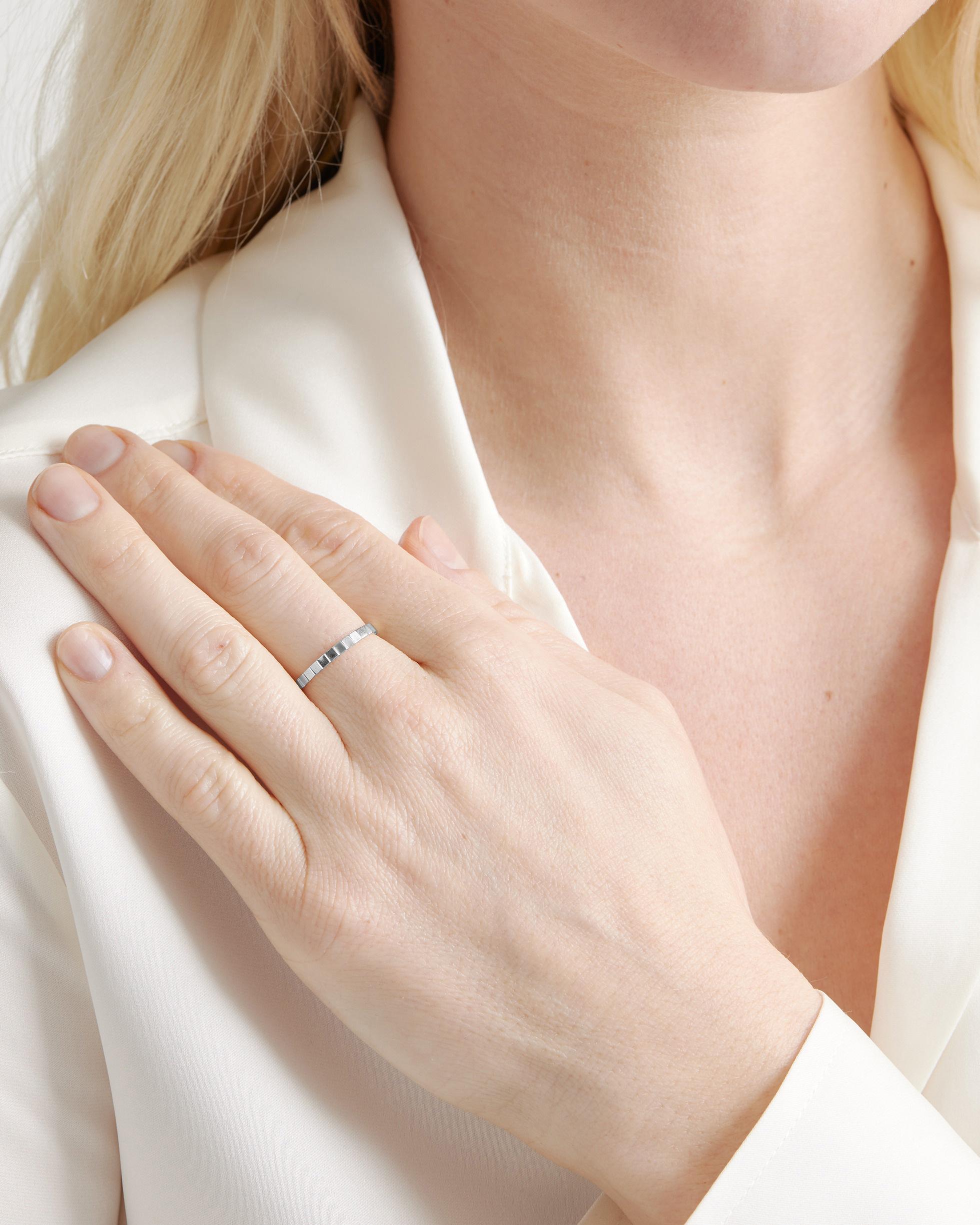 Quince | Women's 14k Gold Ridge Band Rings Product Image