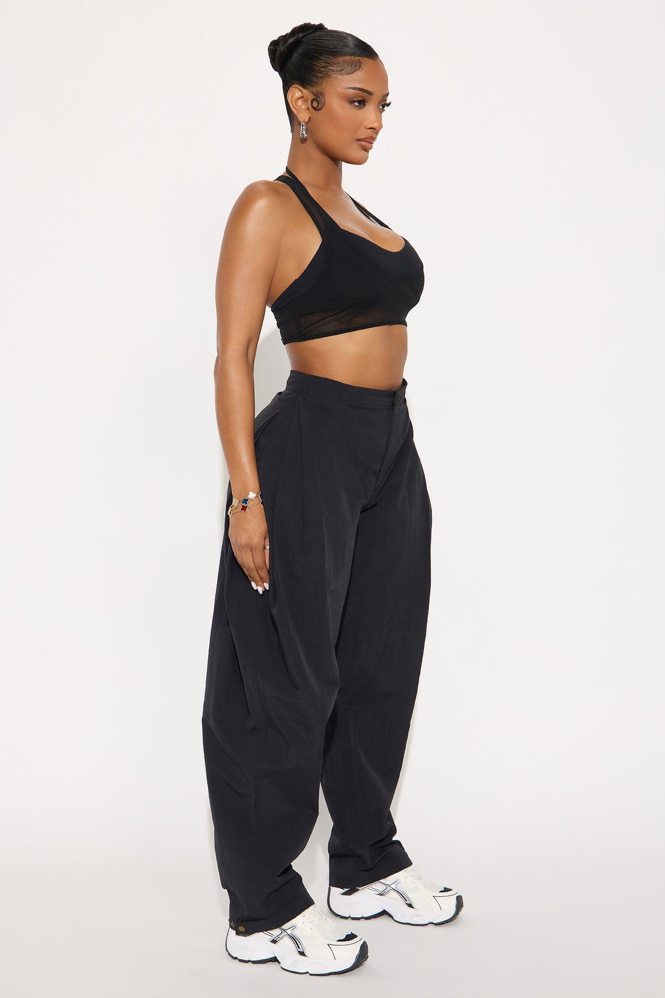 Power Mesh Racerback Bra Top - Black Female Product Image