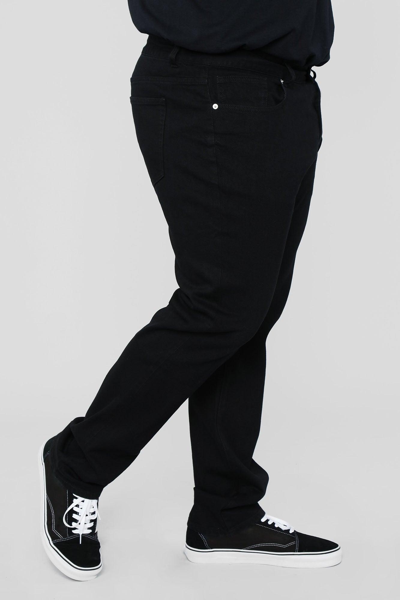 Mike Straight Taper Jeans - Black Product Image