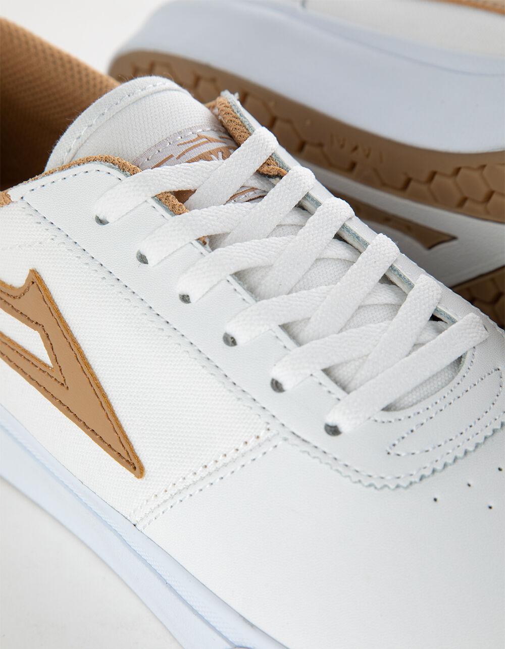 LAKAI Manchester Mens Shoes - WHT/KHAKI Product Image