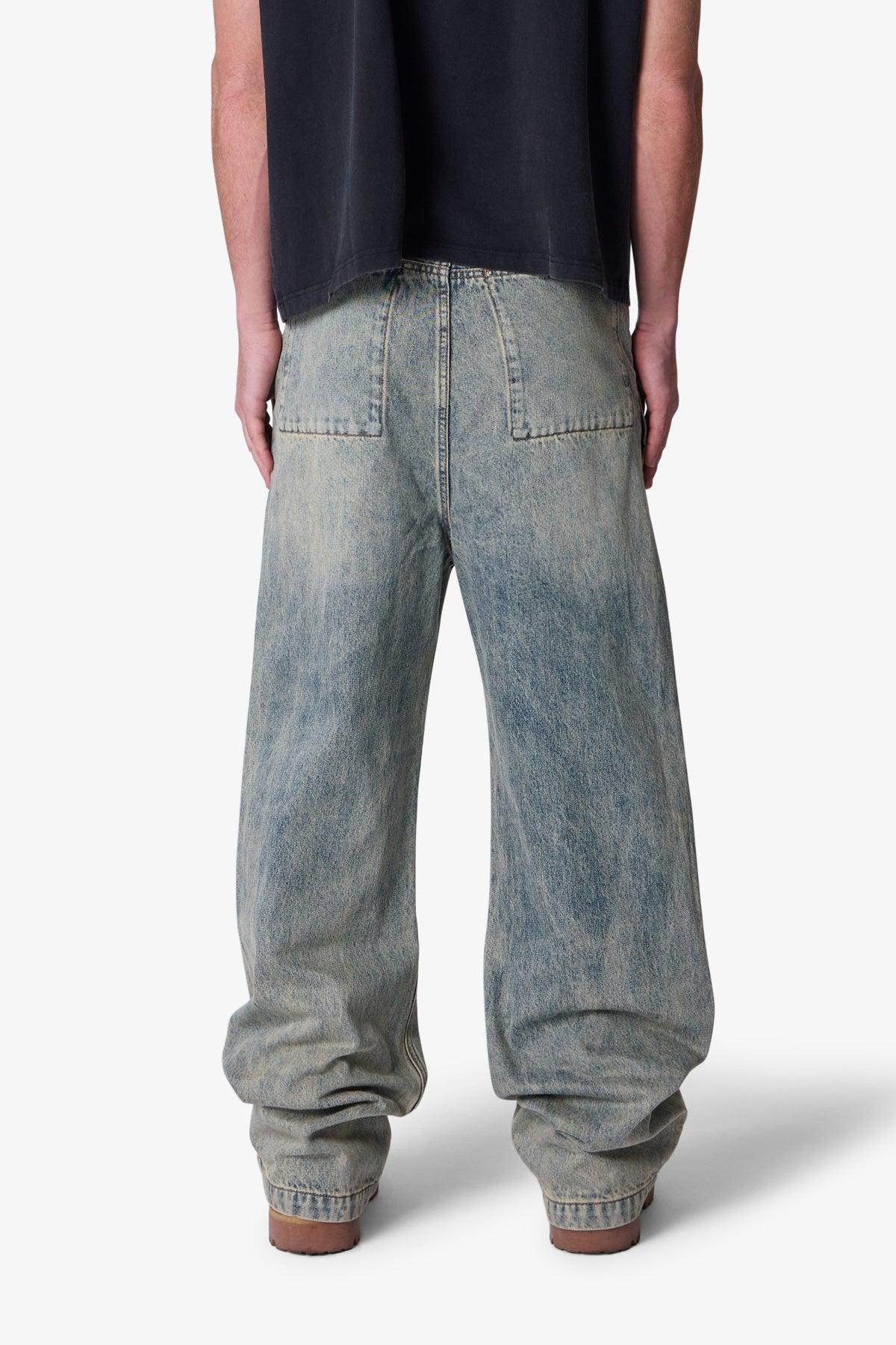 Baggy Moto Denim - Vintage Blue Product Image