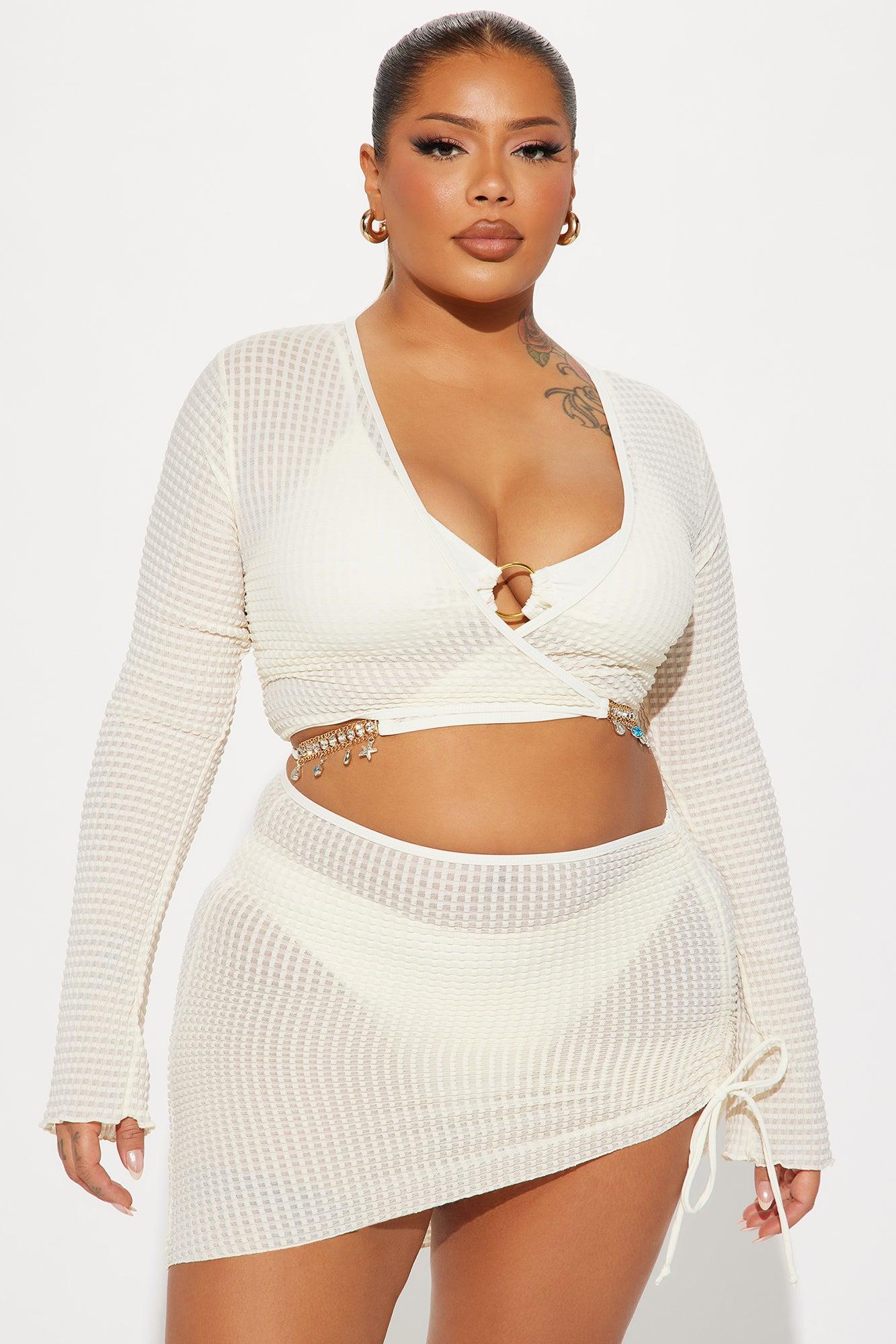 Anika Charm Chain 4 Piece Bikini Set - Ivory Product Image