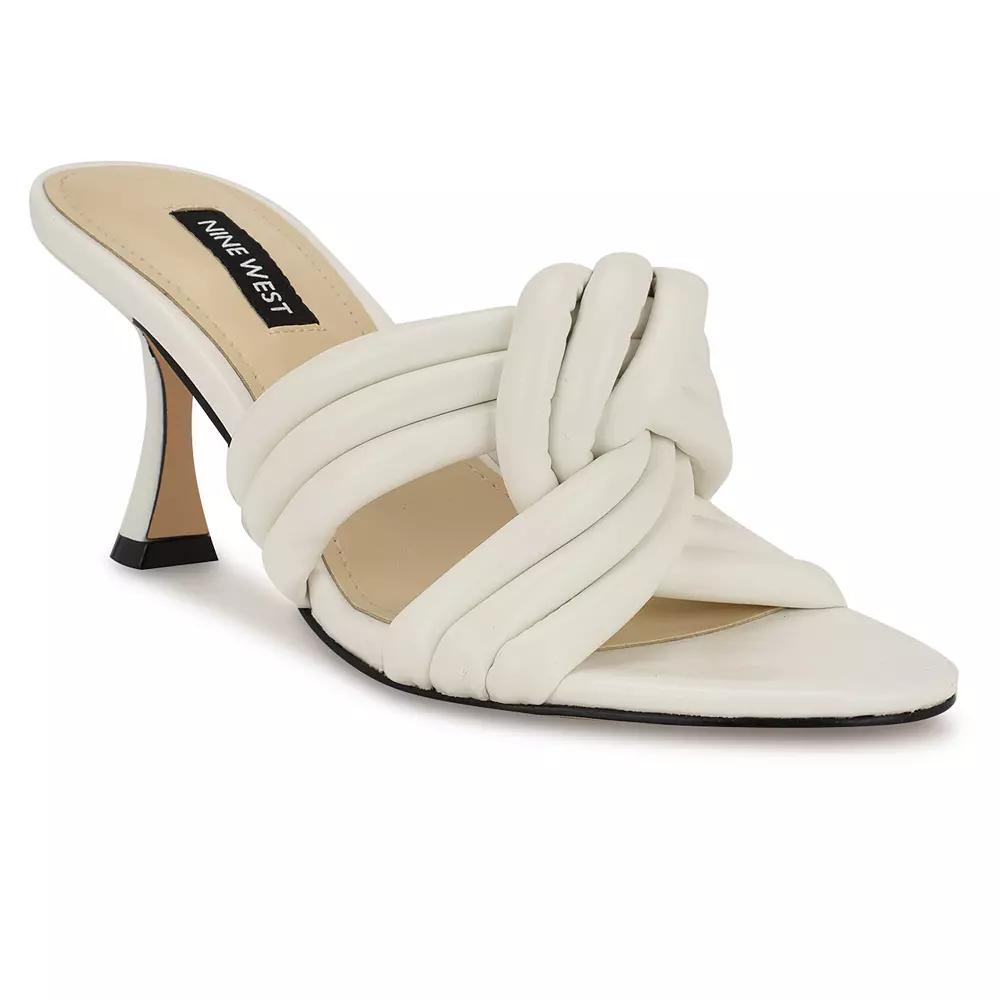 Nine West Norene Women's Slip-On Dress Sandals, Size: 10, White Product Image