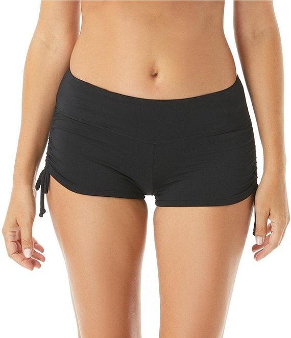 Beach House Solid Blake Adjustable Side Tie Swim Short Bottom Product Image