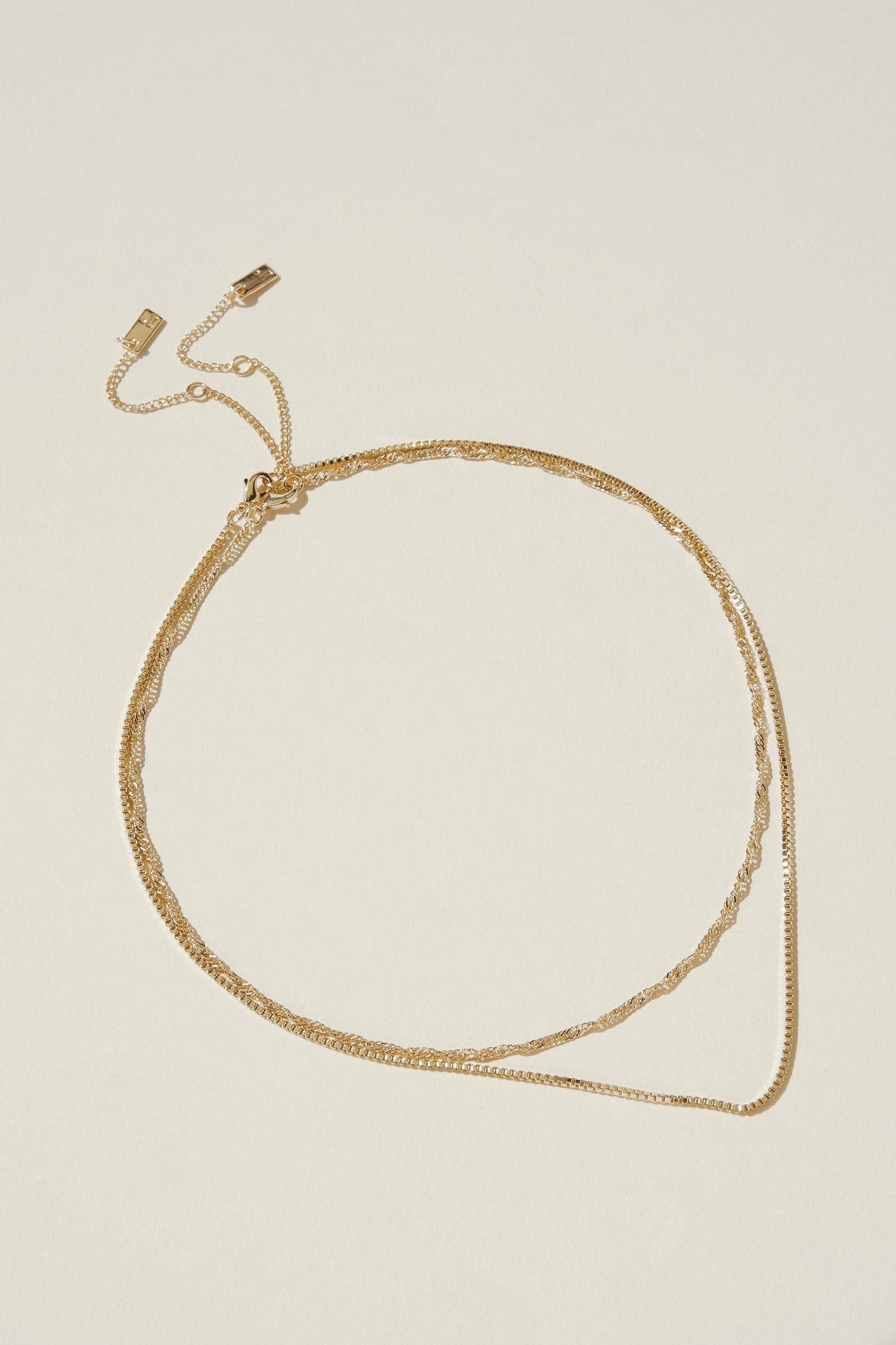 2Pk Fine Chain Necklace Product Image