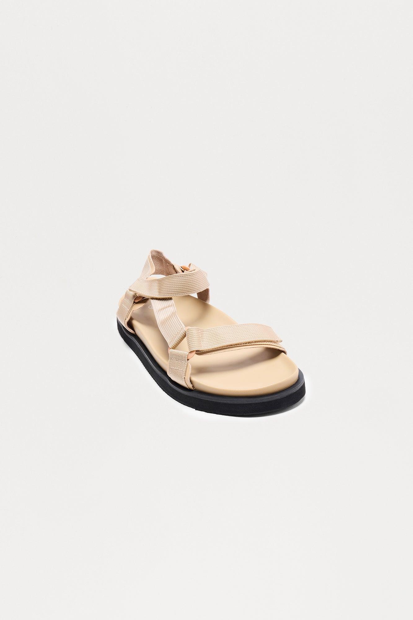 Tech Adjustable Strap Sandals - Taupe Product Image
