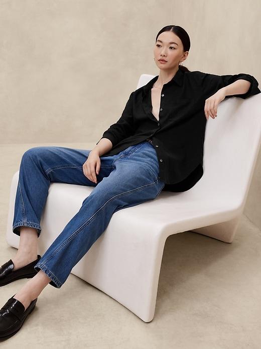 Classic Linen-Blend Shirt Product Image