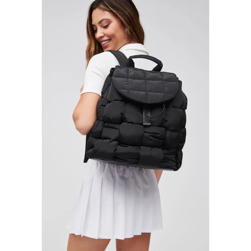Quilted Woven Nylon Backpack Product Image