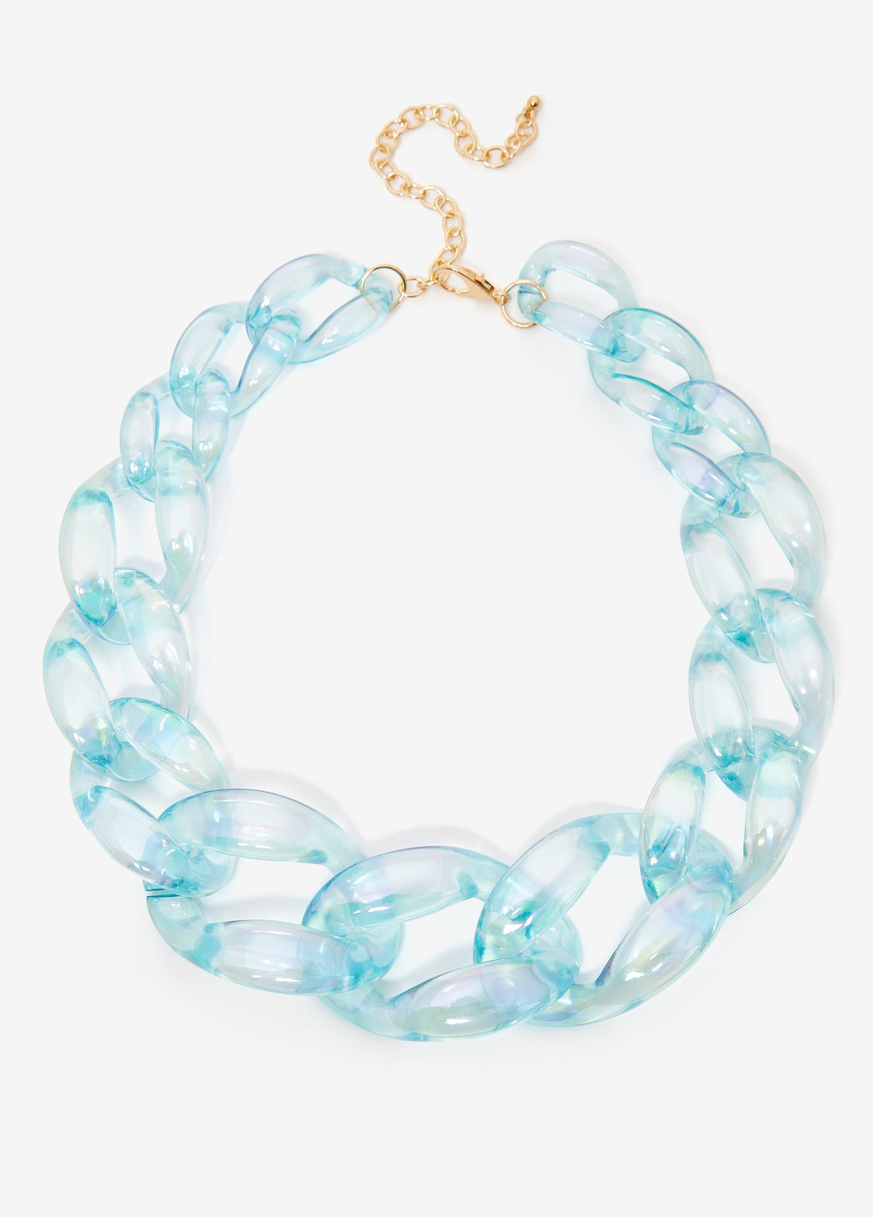 Chain Link Resin Necklace Product Image
