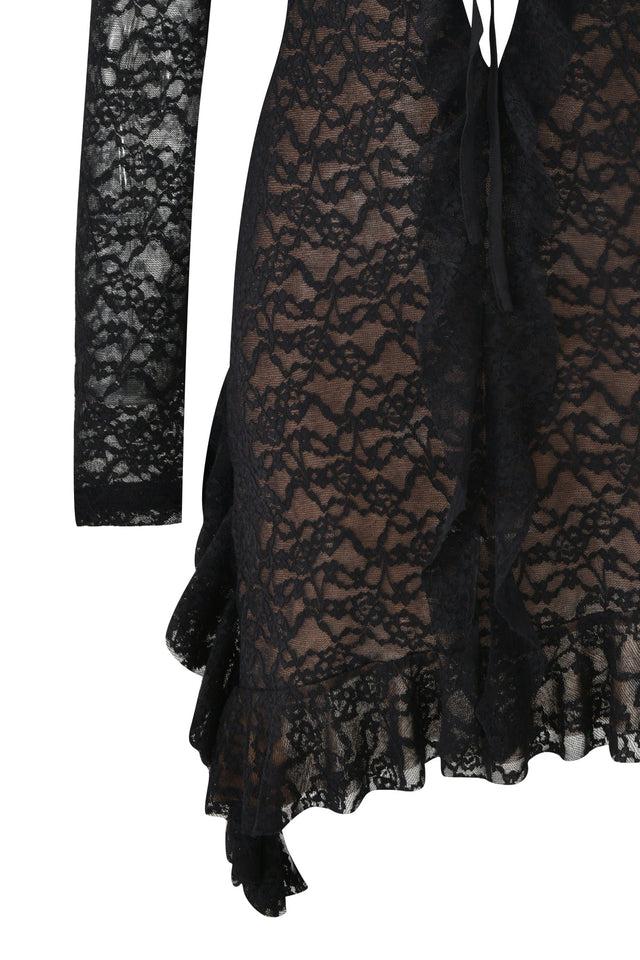 CLARISSE MINI DRESS - BLACK Product Image