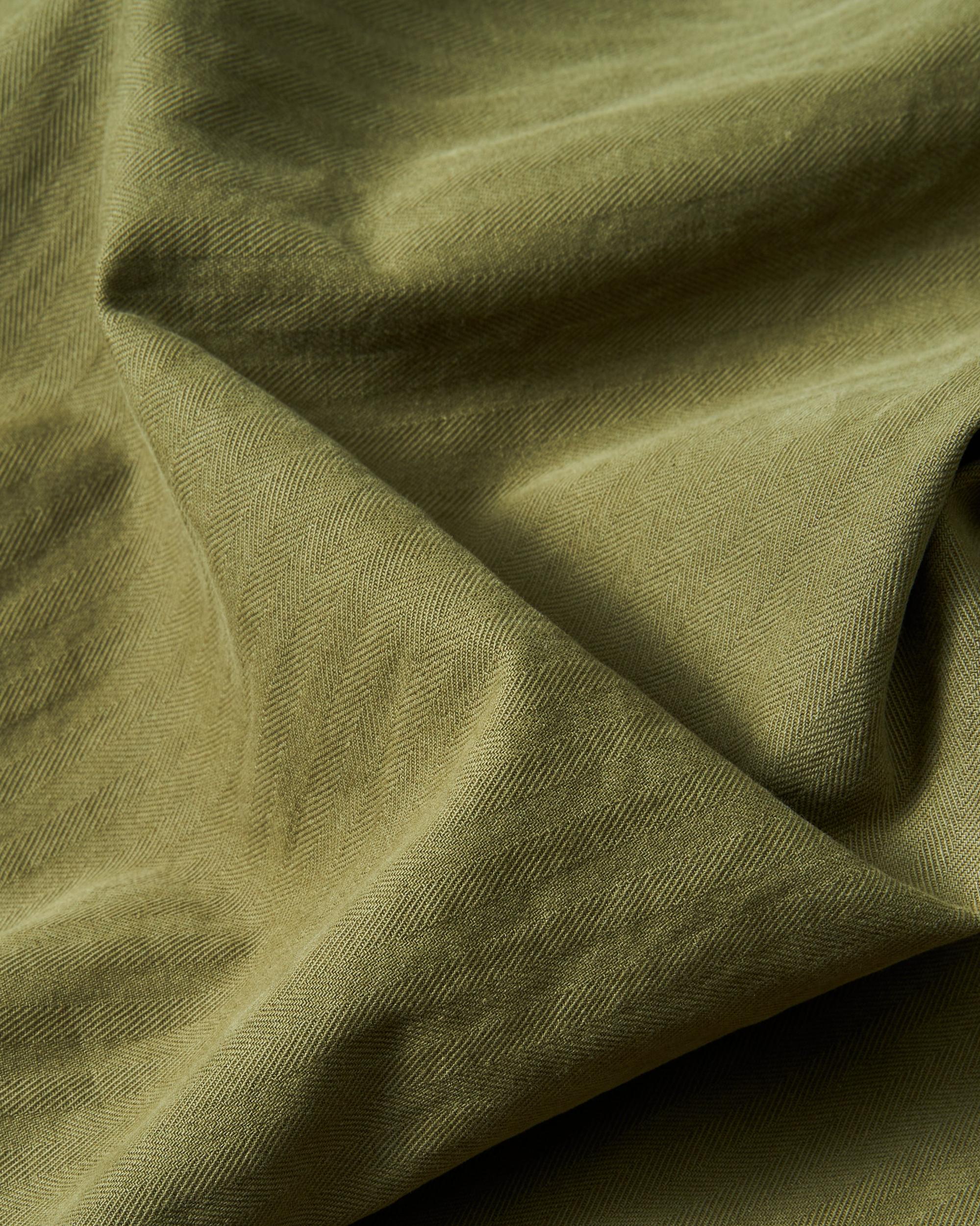 French Workman’s Jacket in Olive Herringbone Product Image