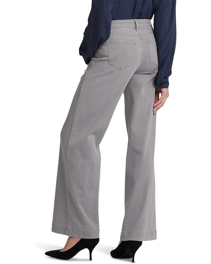 Teresa Wide Leg Exposed Button Fly Jeans in Costa Brava Product Image