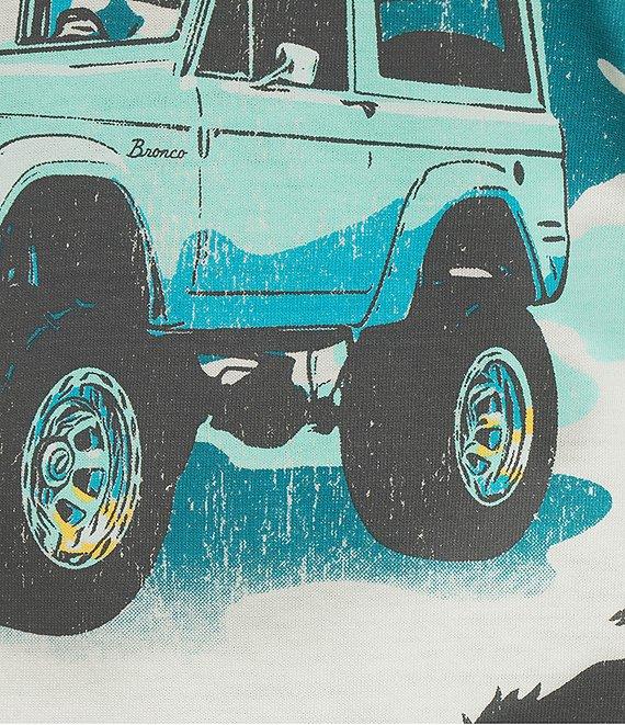 GB Knit Blue Bronco Graphic T-Shirt Product Image